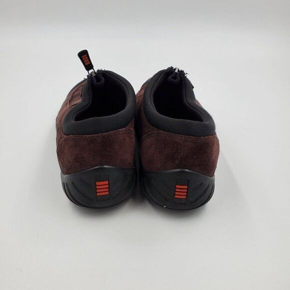 Lands End Sneakers Size 6 B Women Brown Suede Zip Close - Picture 4 of 10